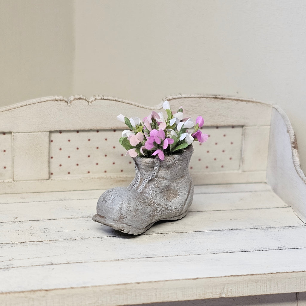 Deko Schuh mit Wicken Sonderpreis