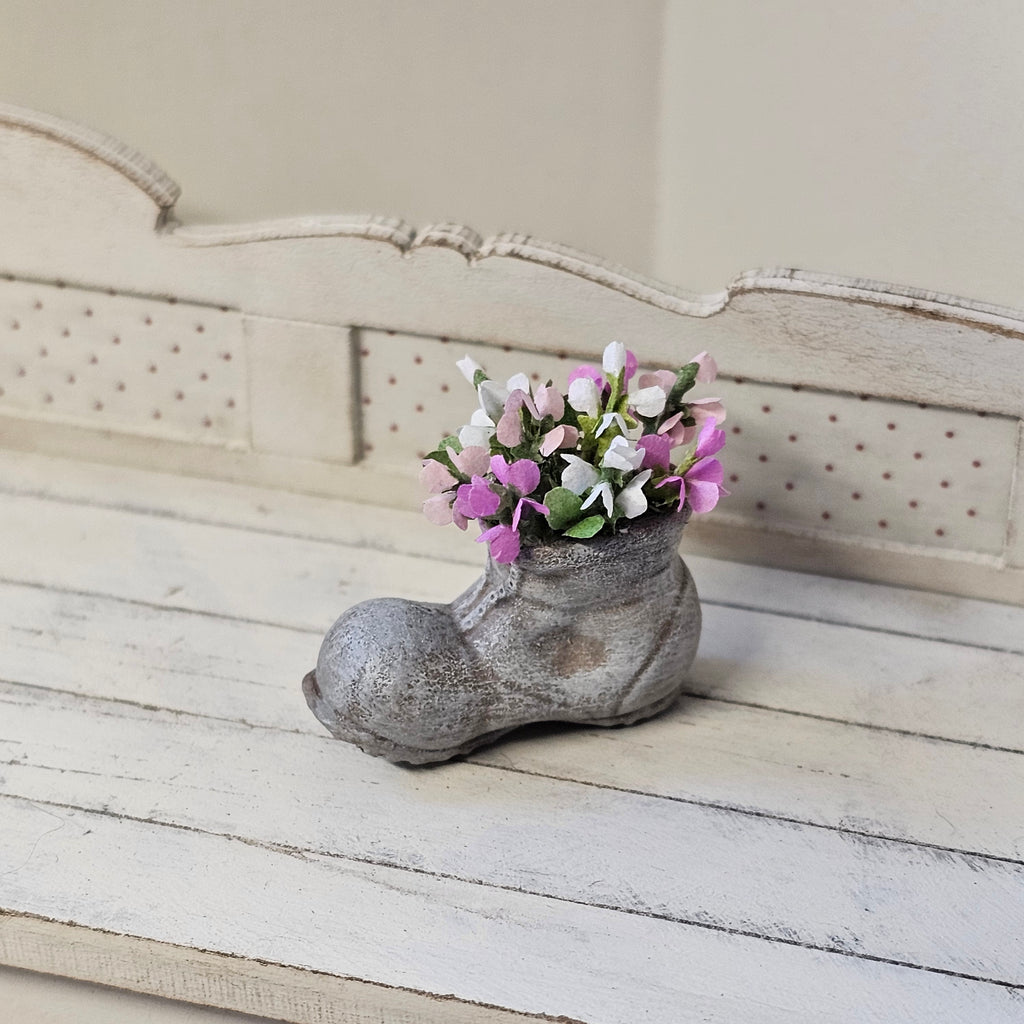 Deko Schuh mit Wicken Sonderpreis