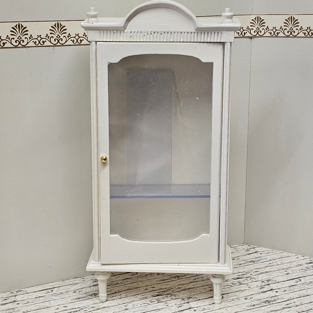 Vitrinenschrank creme