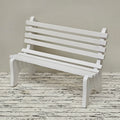Gartenbank weiss
