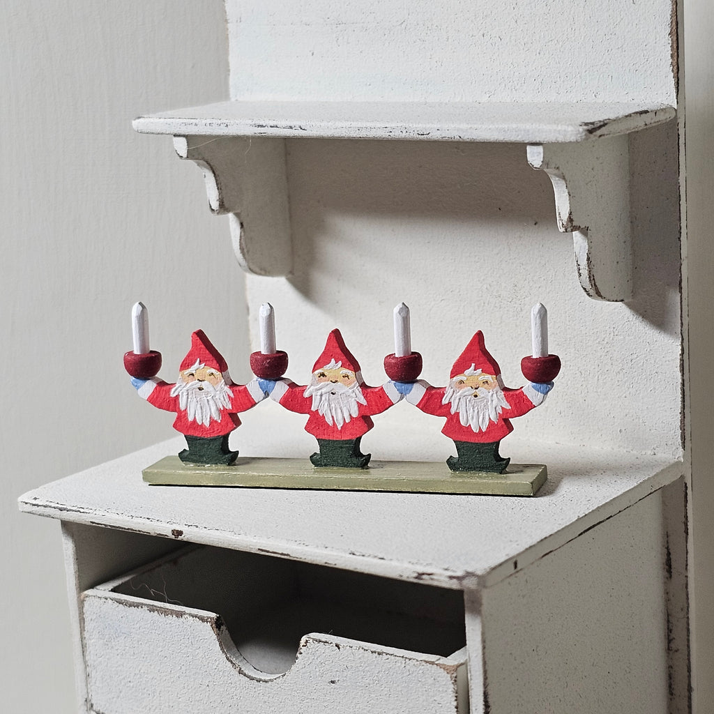 Leuchter 3 Weihnachtswichtel