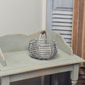 Drahtkorb oval silber