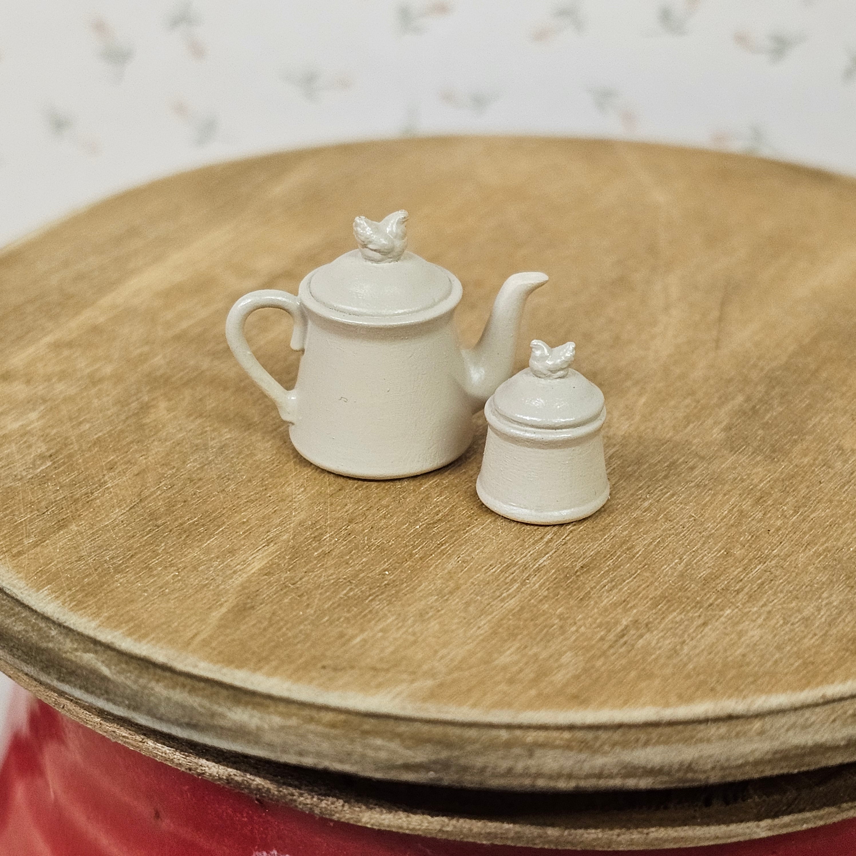 Kaffeekanne mit Zuckerdose "Huhn" Sonderpreis